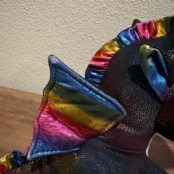 NWOT TY Beanie Boo Anora the Black Rainbow Dragon - Picture 7 of 11